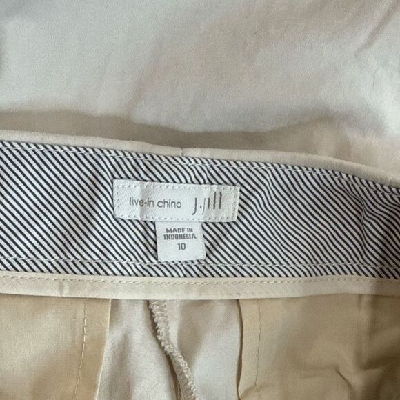 J. Jill live-in Chino Khaki Pants in " Sea Salt" Sz: 10 - Picture 3 of 3